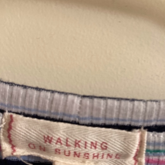 NWOT Walking on Sunshine Girls Striped Top, L - Picture 4 of 4